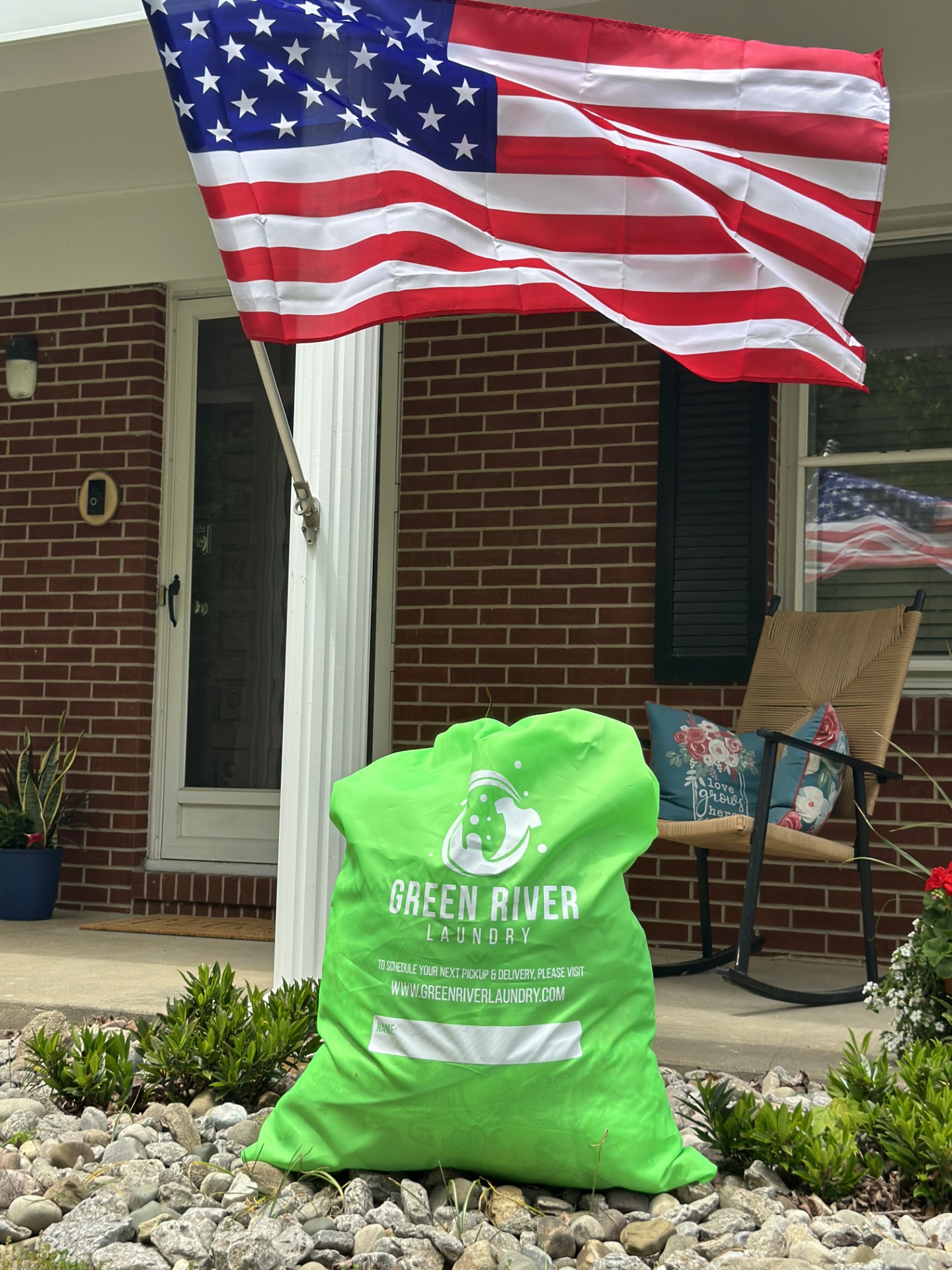 Bag Beneath Flag (1)